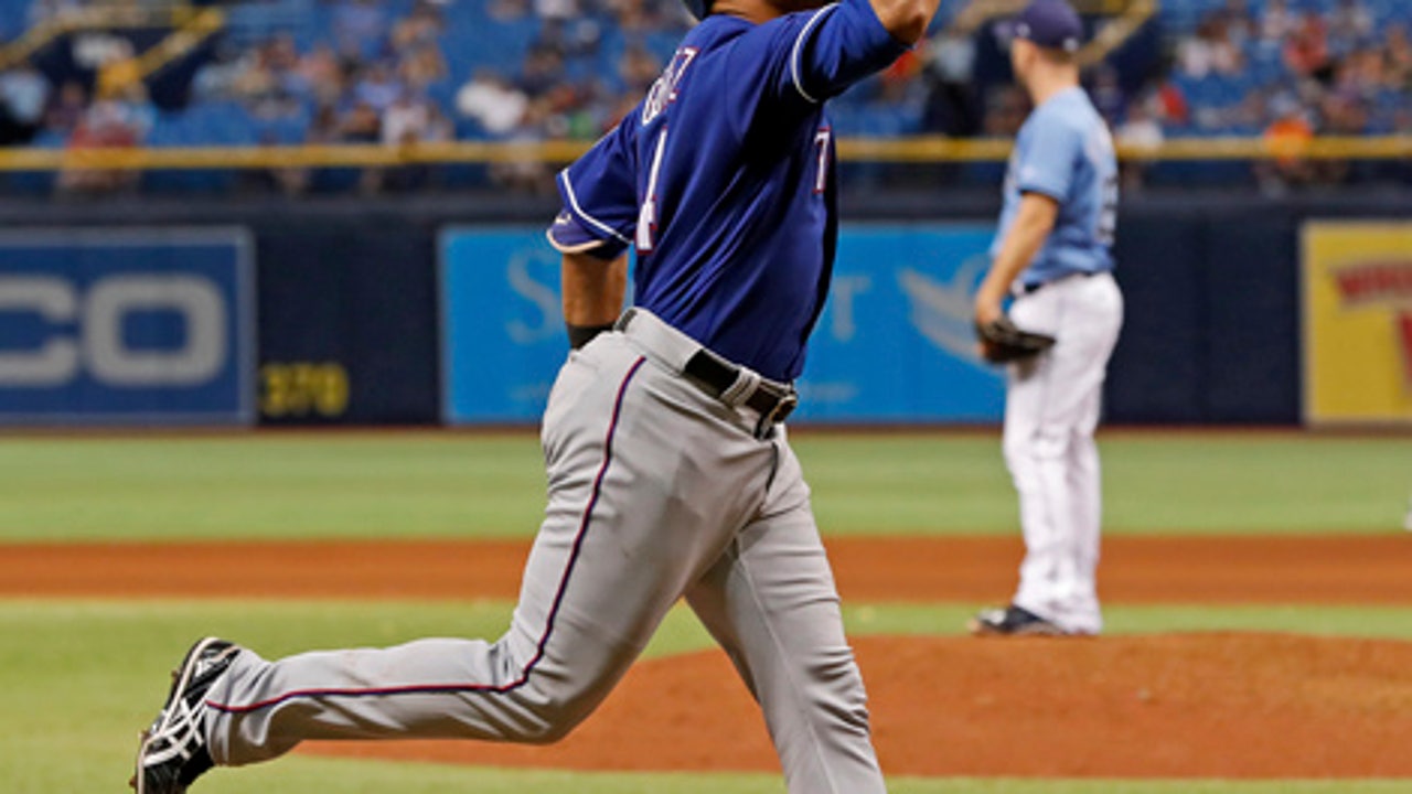 Odor homers twice, Rangers sweep Rays with 6-5 win (Jul 23, 2017)